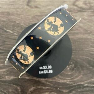 Halloween Themed Black and Gold Ribbon